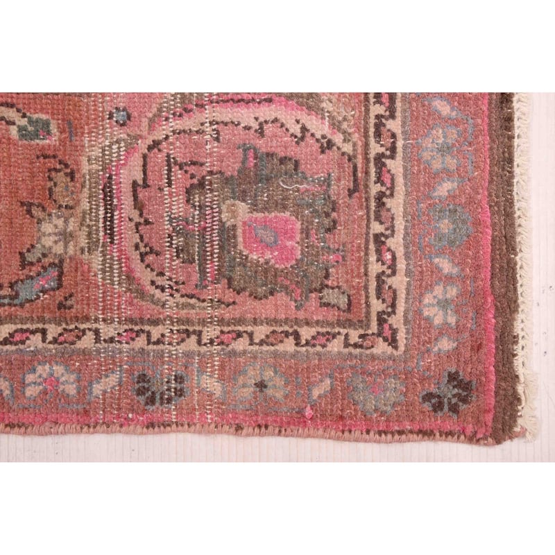 ECARPETGALLERY Hand-knotted Antalya Vintage Brown Wool Rug - 6'8 x 9'6