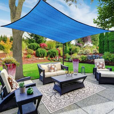 GDY 6x 10FT Rectangle Sand Sun Shade Sail Canopy UV Block Awning for Outdoor Patio Garden Backyard - 10 x 6FT