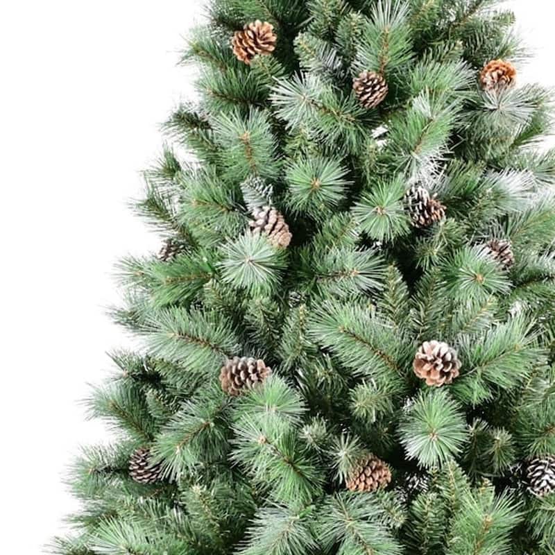 HomeRoots 5' Full Pine Christmas Tree With Decorations - Green - 41.00 in. x 60.00 in. x 41.00 in.