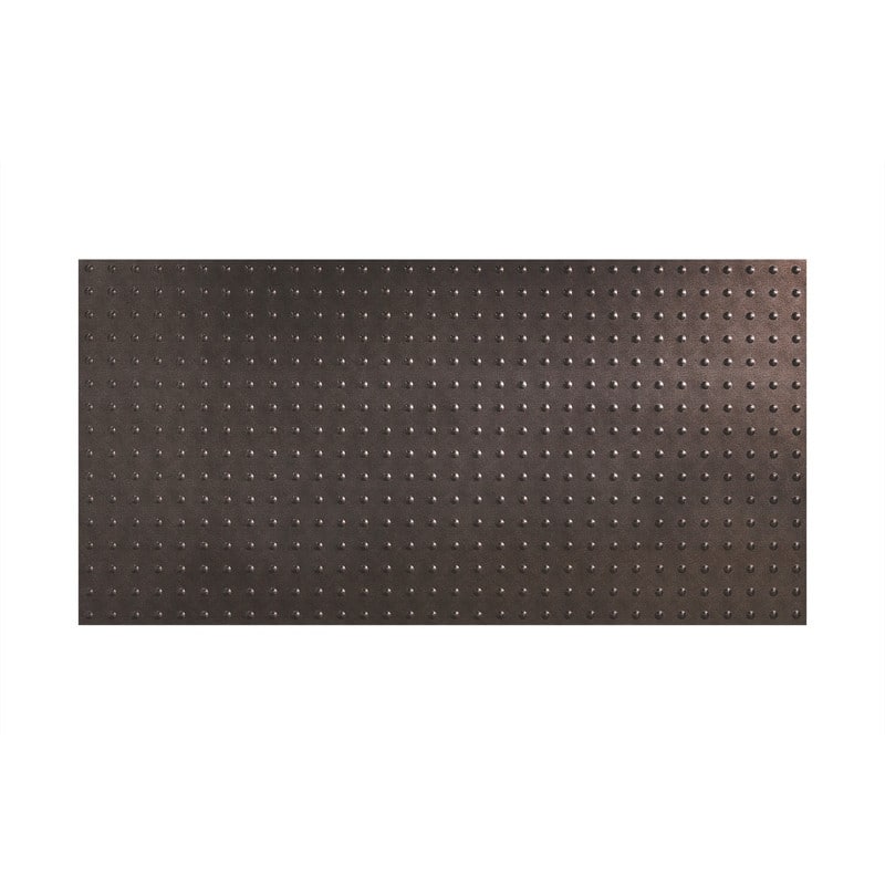 FASÄDE Dome 4-foot x 8-foot PVC Wall Panel in Smoked Pewter - 4 x 8