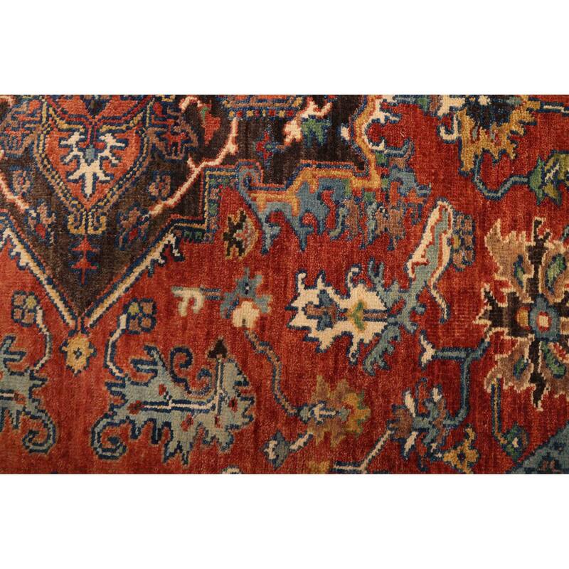 ECARPETGALLERY Hand-knotted Jules Sultane Dark Copper Wool Rug - 5'11 x 6'0