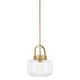 preview thumbnail 1 of 6, Minka Lavery 3937 WickGlow 11" Wide Pendant with Clear Glass Shade