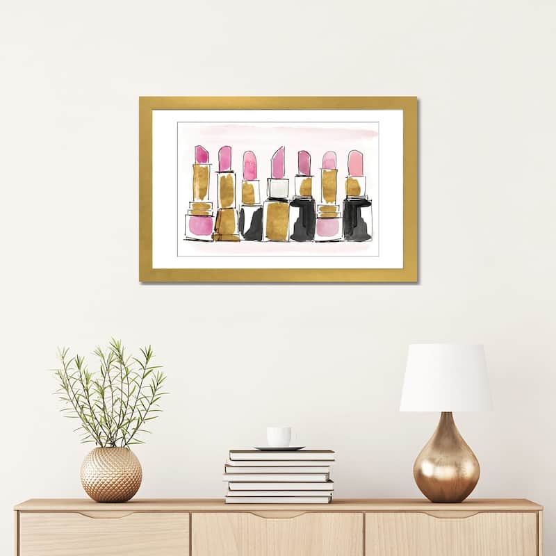 iCanvas "Watercolor Lipsticks" by Lanie Loreth