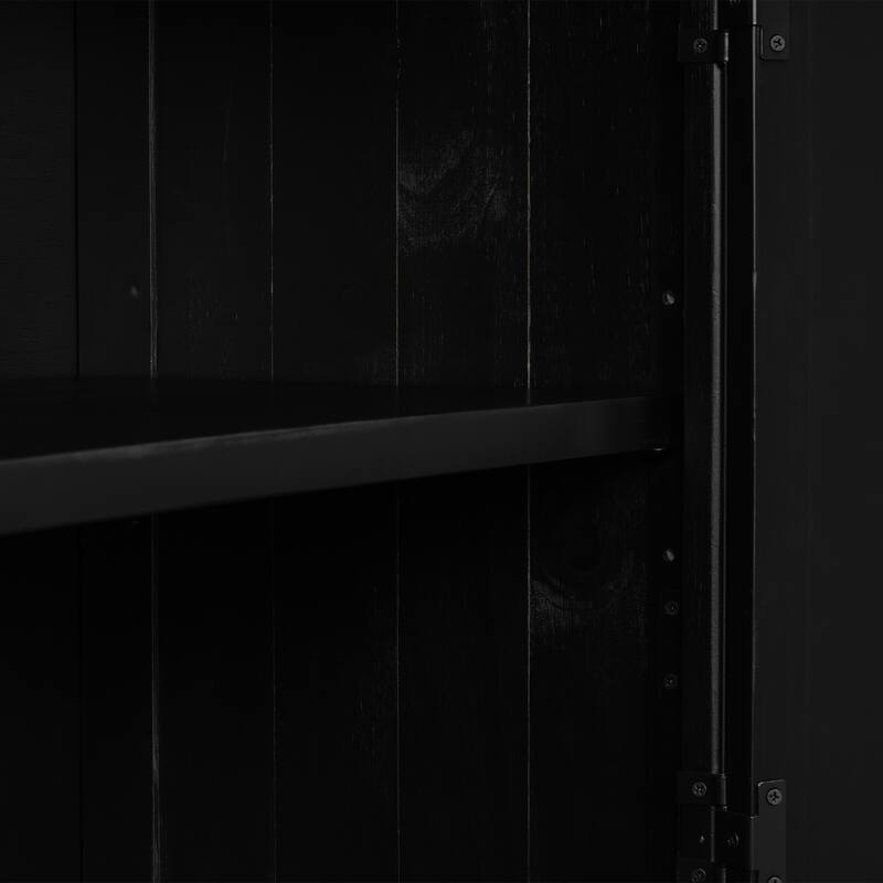 Modern Cabinets with Unique Design Doors and 1 Adjustable Shelves for Living Room, Study Room