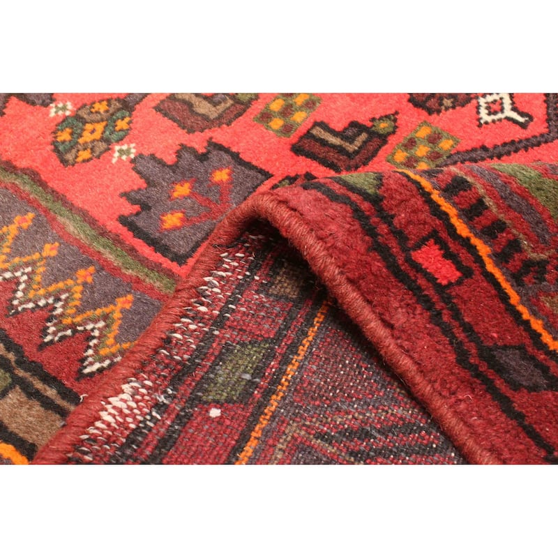 ECARPETGALLERY Hand-knotted Andelz Red Wool Rug - 4'2 x 6'6