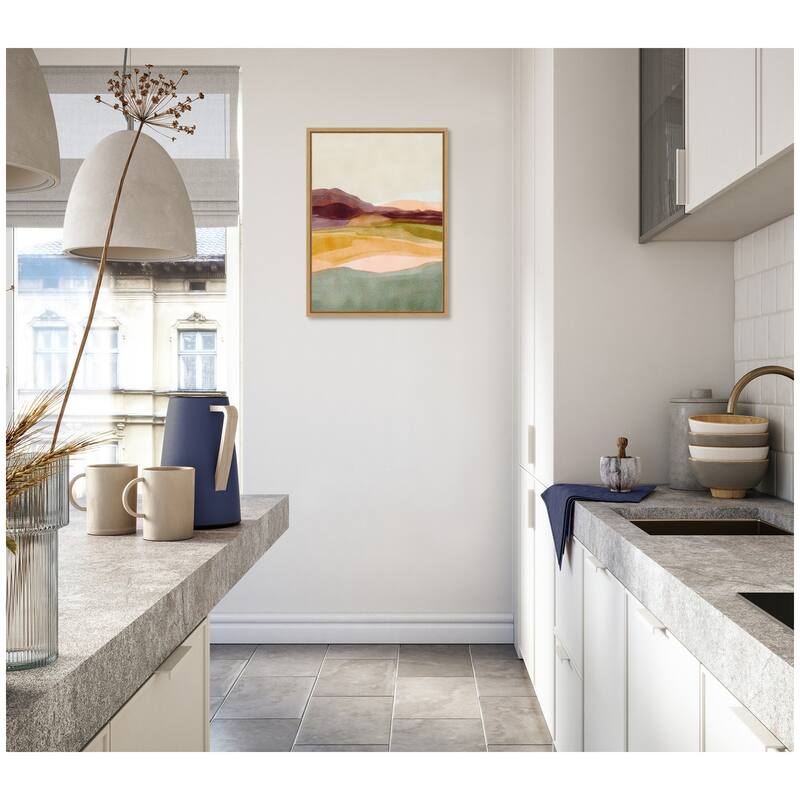 Kate and Laurel Sylvie Sunset Beauty Framed Canvas by Nikita Jariwala