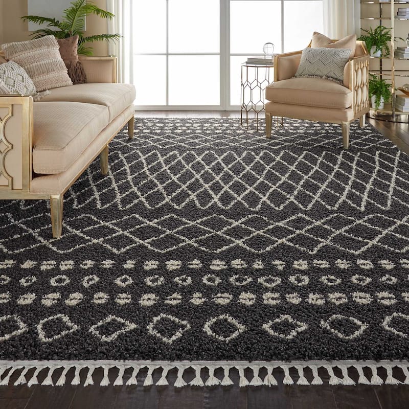 Nourison Moroccan Shag Plush Boho Area Rug