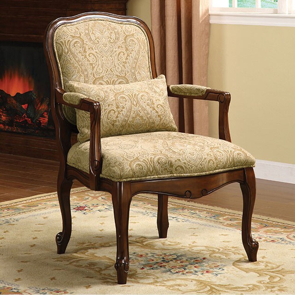 waterville upholstered accent chair floral