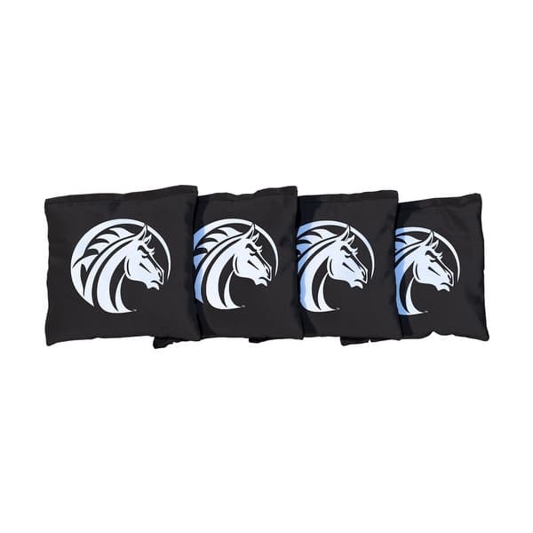 slide 2 of 3, Fayetteville State Cornhole Bags Black All-Weather Resin Filled