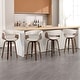 preview thumbnail 164 of 186, 26"/29" Faux Leather Swivel Bar Stools, Wood Counter Stool