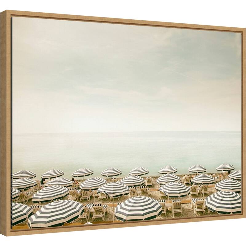 Seaside 4 (Beach) by Carina Okula Framed Canvas Art