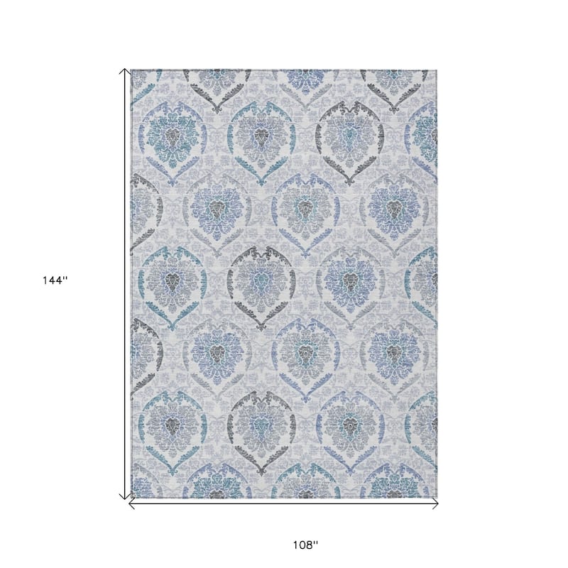 HomeRoots Medallion Transitional Rectangle Outdoor Rug
