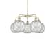 Option Antique Brass / Clear Glass with White Rope
