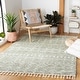 preview thumbnail 20 of 18, SAFAVIEH Berber Fringe Shag Leatha Trellis Rug - Cream/Dark Grey - 8' x 10'