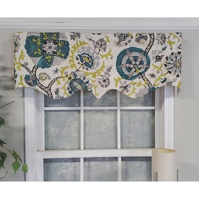 RLF Home Design Celtic Regal Window Valance Color Emerald Green