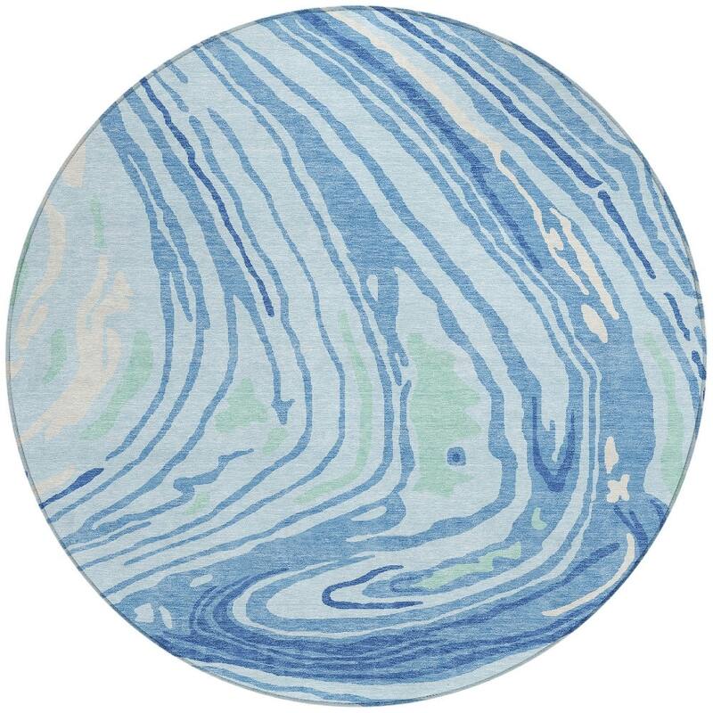 HomeRoots Abstract Transitional Rectangle Outdoor Rug