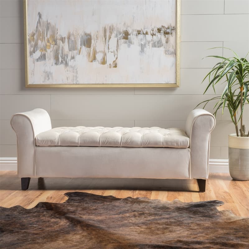 Hayes Armed Storage Bench 