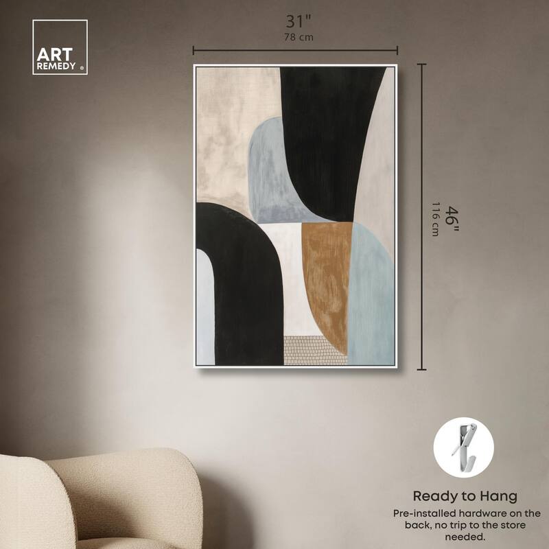 Interlocking Segments I Canvas by Art Remedy