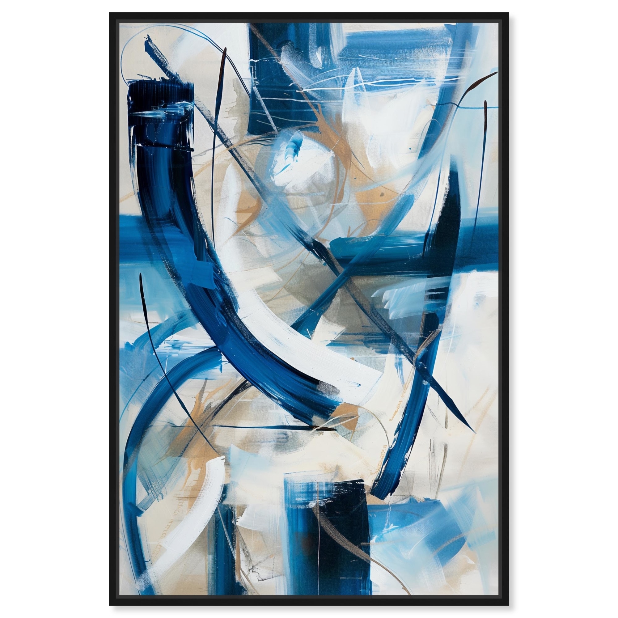 Below Canvas Midcentury Abstract Wall Art by Art Remedy
