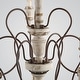 preview thumbnail 5 of 6, Farmhouse Empire 9-Light Candle Distressed Wood Chandelier for Dining Room - D39"xH38"