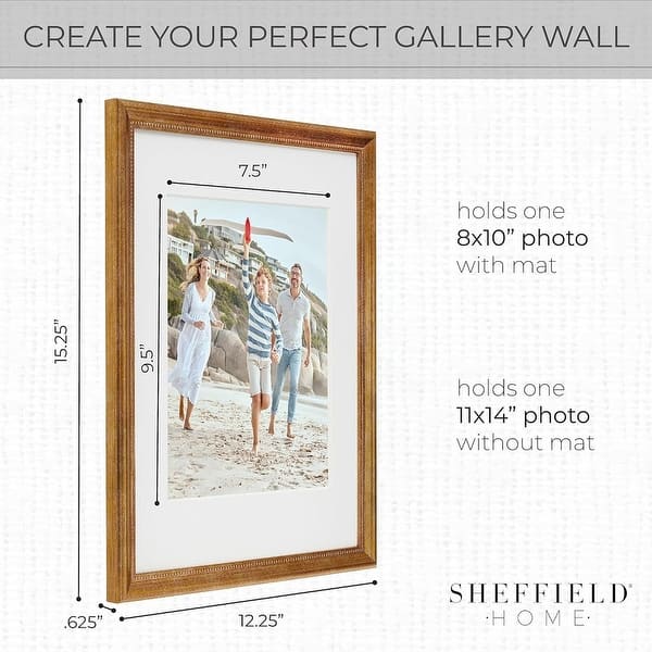 dimension image slide 5 of 7, Sheffield Home 9 Piece Gallery Wall Frame Set,