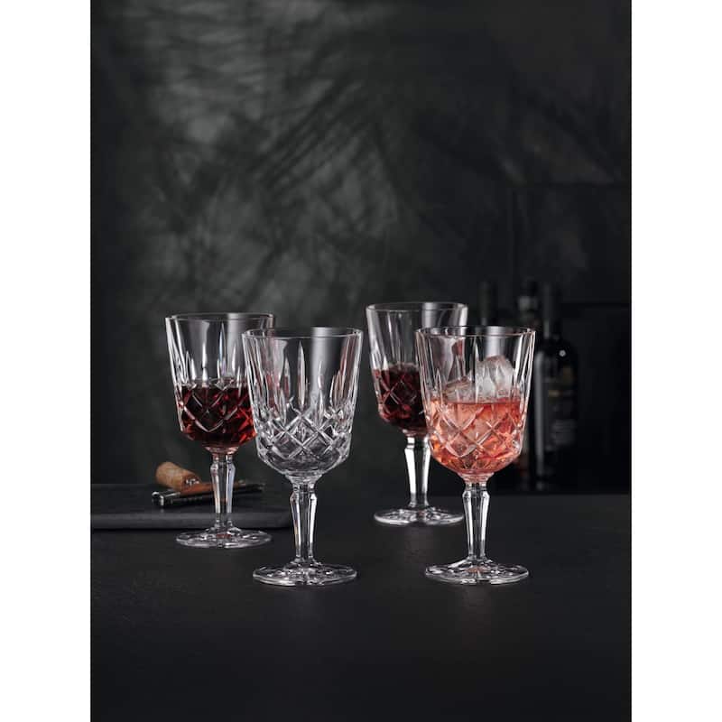 Nachtmann Set of 4 Noblesse Crystal Cocktail Glasses - 12 oz