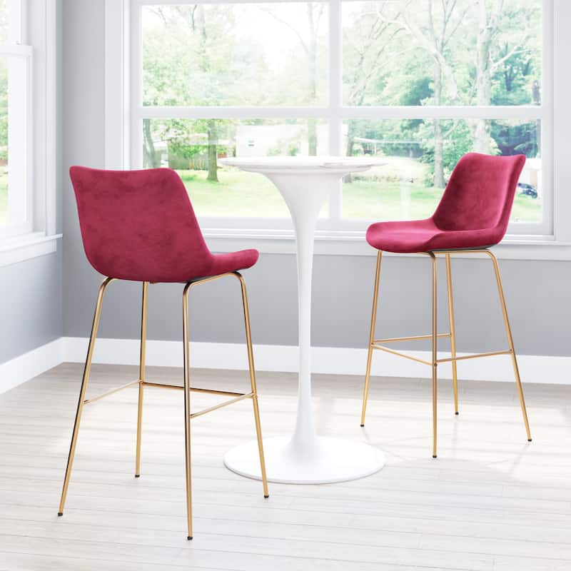 Tony Bar Chair - 21.3" W x 22" D x 43.3" H