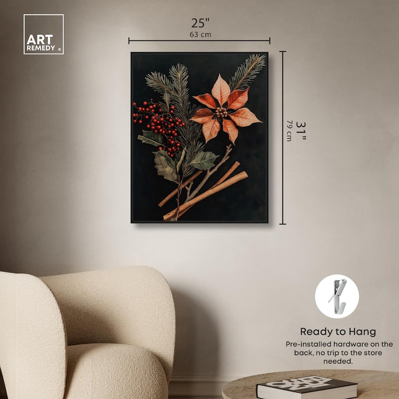 Hearth Flora Canvas by Art Remedy