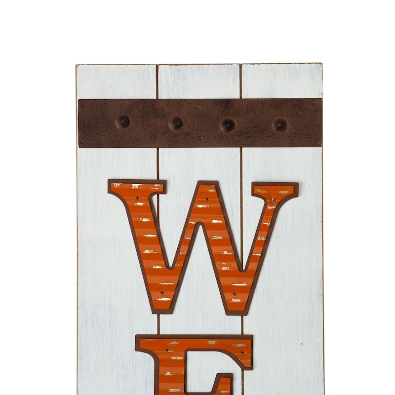 Glitzhome 42"H Fall Wooden "WELCOME" Porch Sign - Welcome