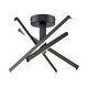 preview thumbnail 17 of 20, Modern Metal Linear Sputnik LED 15.6" Strip Light Semi-Flush Mount