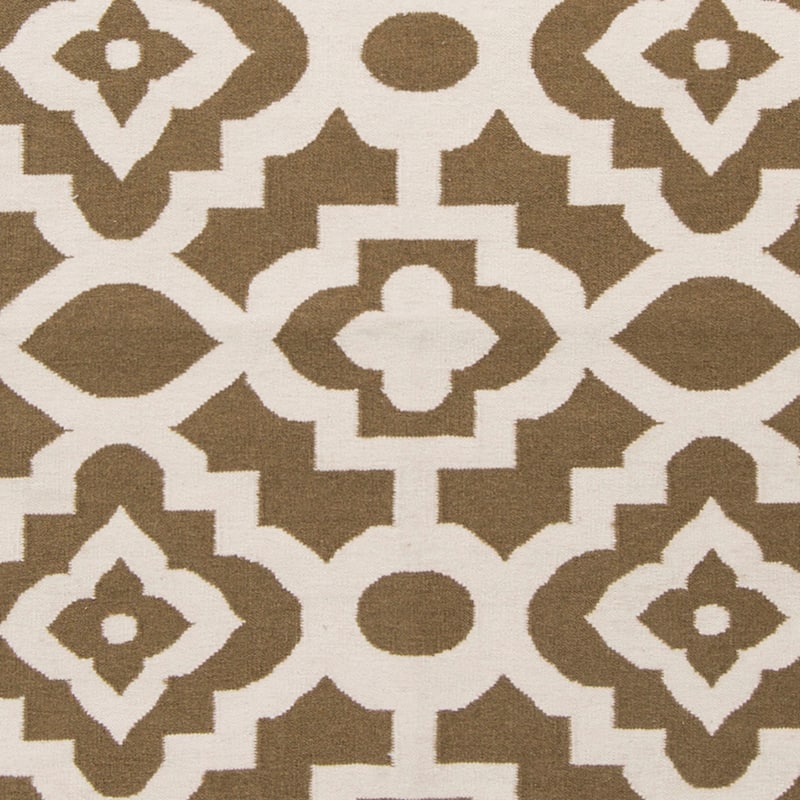 Hand-woven Darcy Geometric Flatweave Wool Area Rug