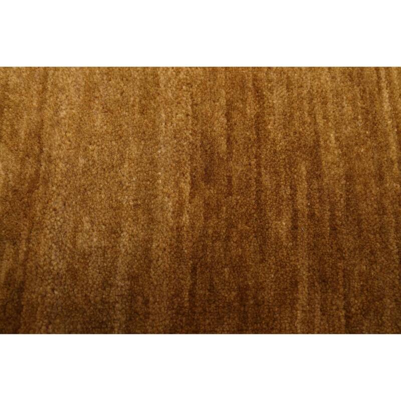 ECARPETGALLERY Hand-knotted Kashkuli Gabbeh Dark Gold Wool Rug - 5'1 x 7'9