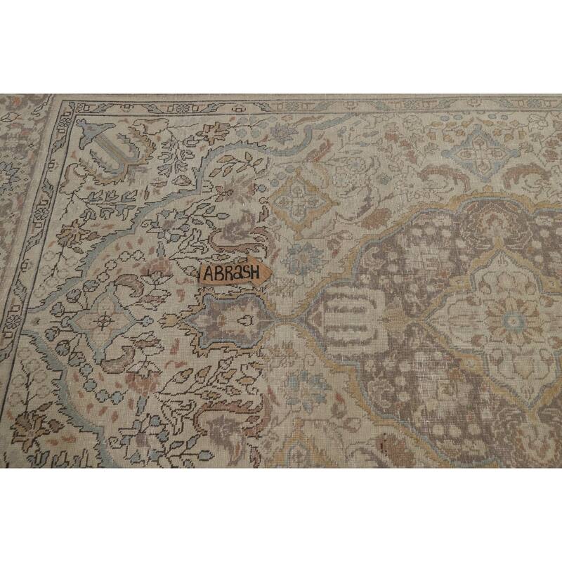 Tabriz Persian Area Rug Hand-Knotted Traditional Wool Carpet - 6'5"x 9'1"