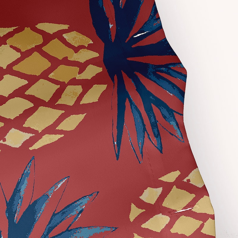 Pineapple Stripes Shower Curtain