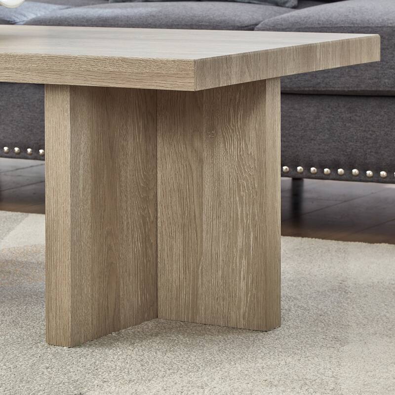 Roundhill Furniture Mchome 3-Piece Coffee Table Set, Coffee Table and Two End Tables