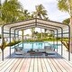 preview thumbnail 7 of 7, Erommy Outdoor Carport with Galvanized Steel Roof - Multi-Use Shelter, Sturdy Metal Carport for Cars, Boats, and Tractors