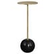 preview thumbnail 1 of 6, Uttermost Gimlet Brass Drink Table - 9"W x 22"H x 9"D
