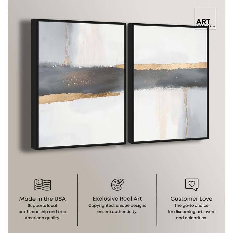 Azure Horizon I Canvas Set of 2 by Art Remedy