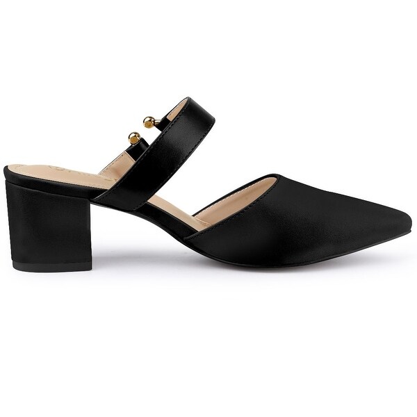 mule pumps pointed toe