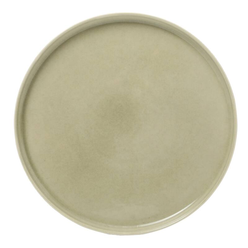 Gibson Elite Solana Coast 12 Piece Stoneware Reactive Glaze (Service for 4) Plates and Bowls Modern Shape Dinnerware Set