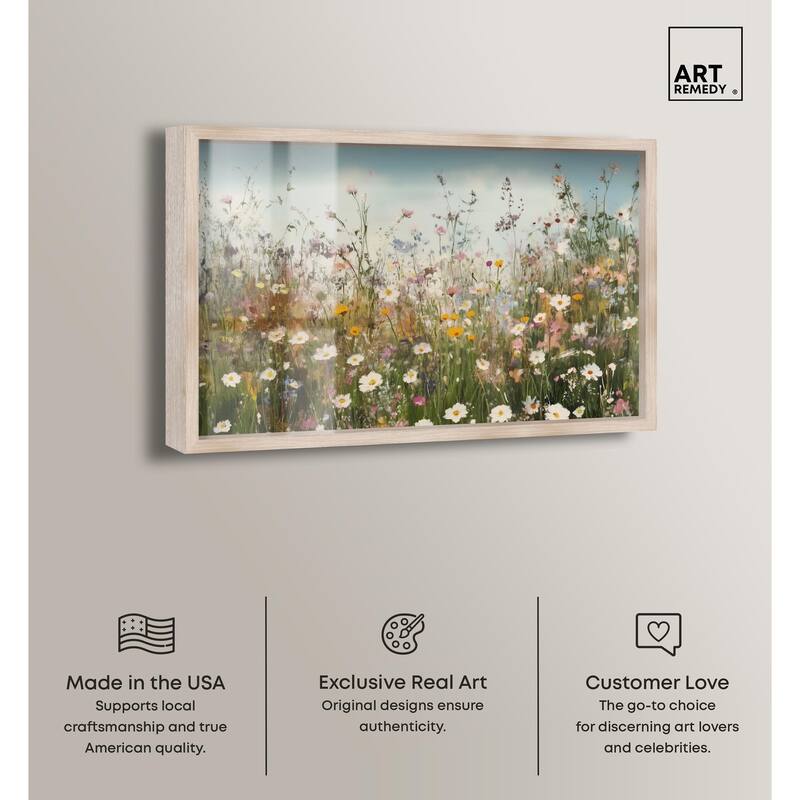 Glimmering Glade Garden III Shadowbox by Art Remedy