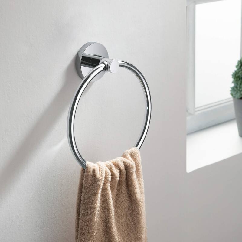 Circular 4-Piece Bathroom Hardware Set