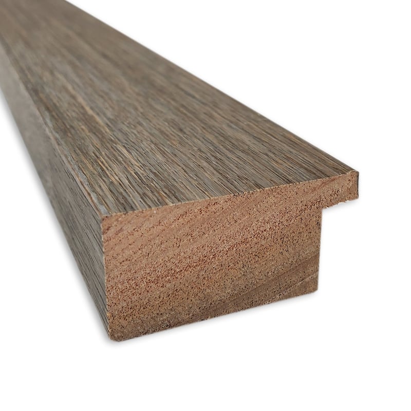 Non-Beveled Wood Full Length On The Door Mirror - Hardwood Frame - Outer Size: 17 x 51 in