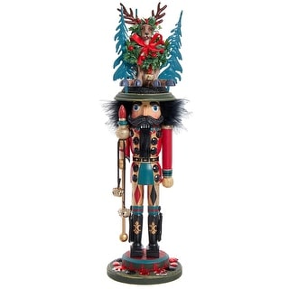 Kurt Adler 18-Inch Hollywood Nutcracker with Deer Hat - Multicolored ...