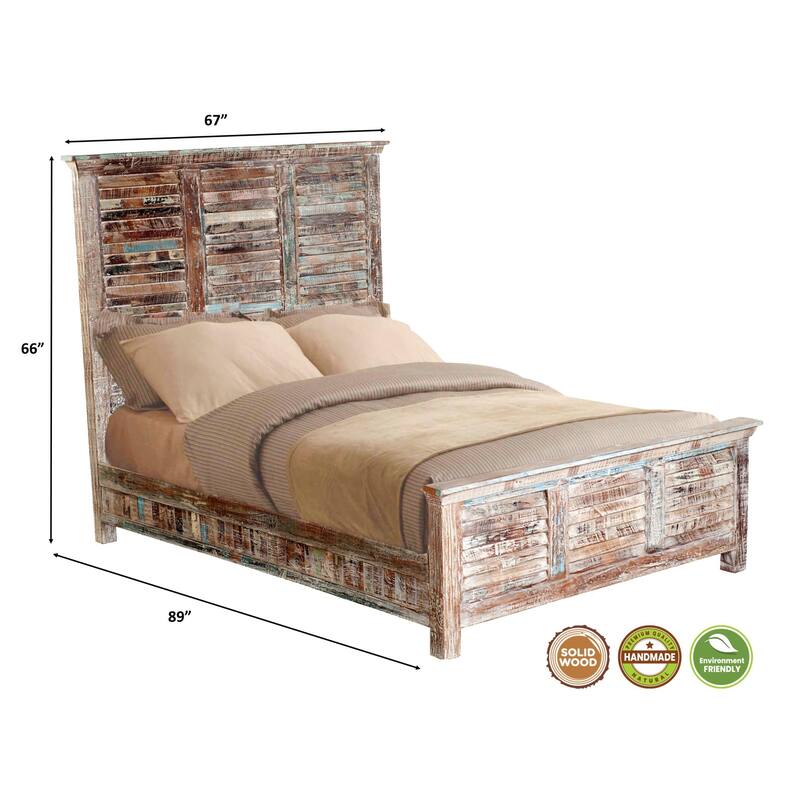 Lexington King Bed, Vintage White