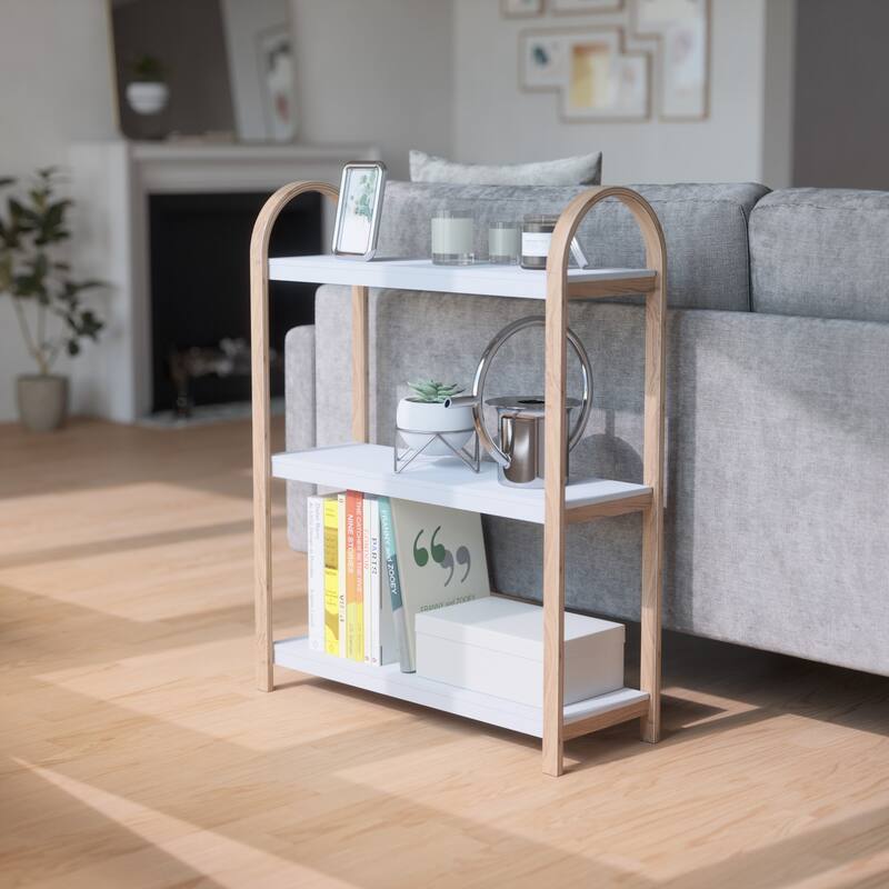 Umbra 1016838 Bellwood 28" Wide 3 Shelf Wood Shelving Unit