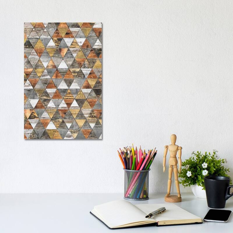 iCanvas "Rustic Geometry III - Height" by Diego Tirigall Canvas Print - 12x8x0.75