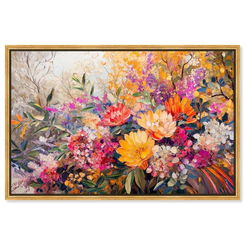 Amber Auras Canvas by Art Remedy - Gold - 24" x 16"