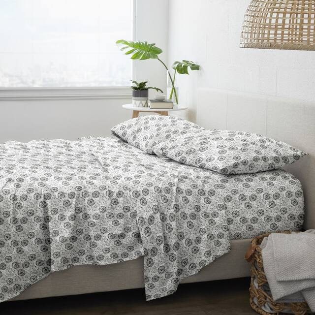 Merit Linens Make a Wish Pattern 4 Piece Deep Pocket Bed Sheet Set