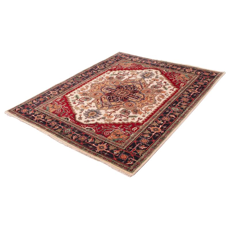 ECARPETGALLERY Hand-knotted Serapi Heritage Cream Wool Rug - 8'0 x 10'3